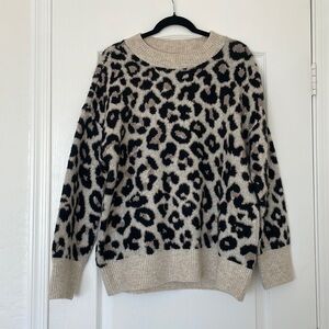 Vince Camuto leopard print sweater